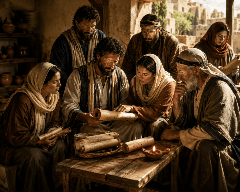 Noble Bereans studying the Scriptures to see if what Paul was teaching was true. 